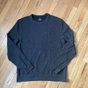 J.Crew Men’s L Grey Pocket Sweatshirt